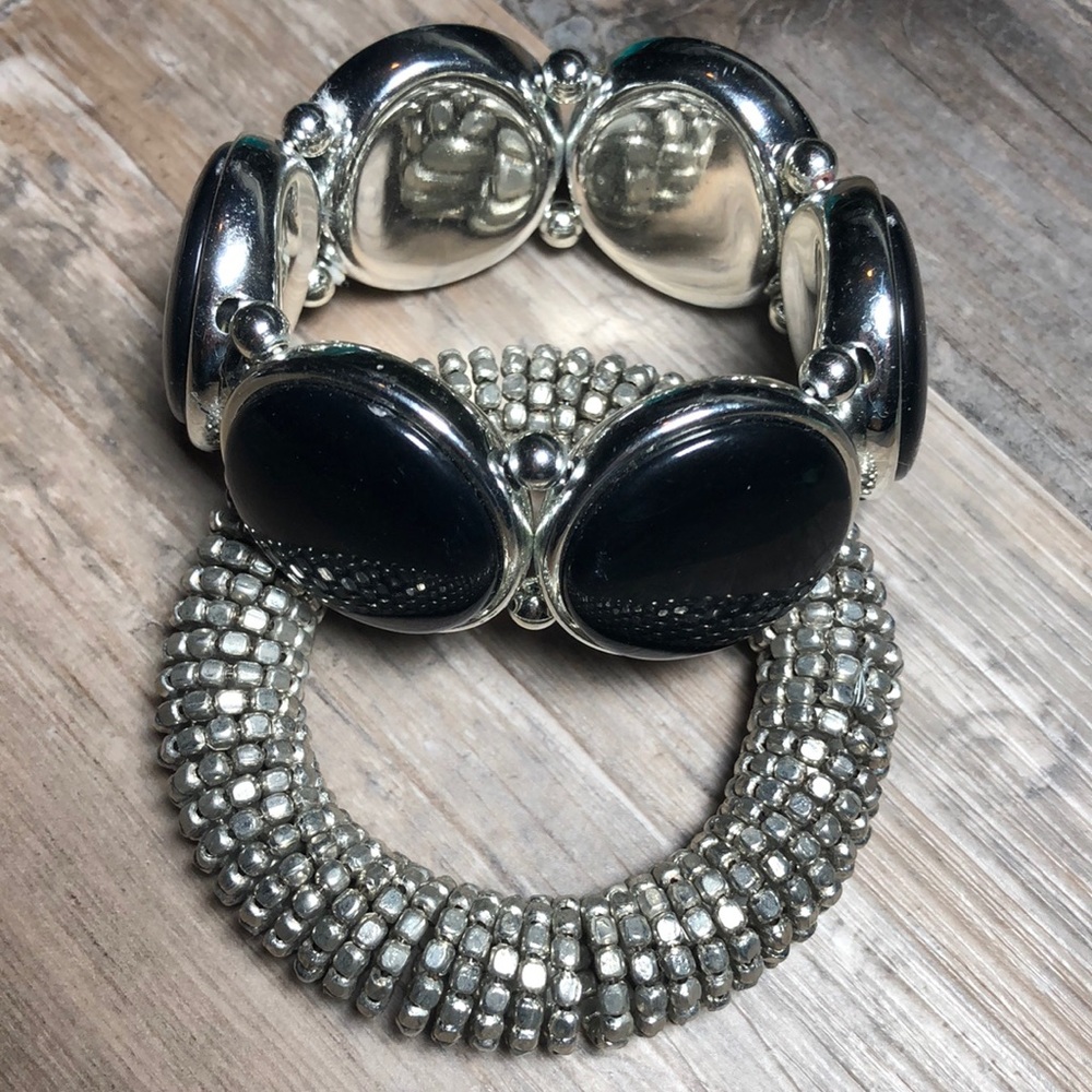 5 for $10 Two silver expansion bracelets